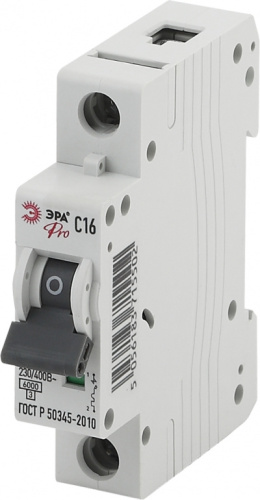 ЭРА  Pro Автоматический выключатель NO-901-44 ВА47-63 1P 16А кривая C  (12/180/3240) (Б0031814)