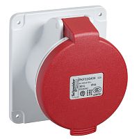 SCHNEIDER ELECTRIC Розетка скрытая прямая 32А 3P+E IP44 380В винтовые зажимы (PKF32G434)