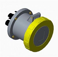 ABB Розетка панельная прямая 63A 2P+E IP67 4ч  (263 RU4W)  (2CMA167372R1000)