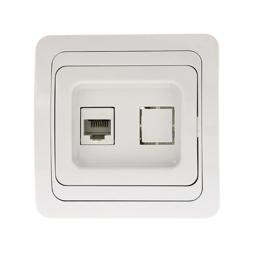 EKF Лондон Розетка телефонная Phone белая (EET01-034-10) фото 2