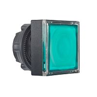 SCHNEIDER ELECTRIC Головка для кнопки с подсветкой квадратная зеленая с фиксацией HARMONY XB5 (ZB5CH333)