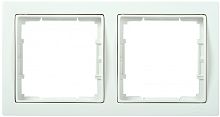 IEK РУ-2-ББ Рамка двухместная квадратная BOLERO Q1 белый IEK  (EMB22-K01-Q1)
