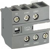 ABB Блок контактный дополнительный CAT4-11MRT для контакторов AF-RT и NF-RT (1SBN010154R1111)