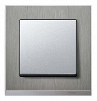 SCHNEIDER ELECTRIC M-Pure Decor Рамка 1 пост сталь/алюминий (MTN4010-3646)