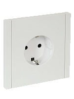 IEK FORTE&PIANO Розетка 1-местная с заземлением без защитных шторок винтовое крепление 16А FP216 белый  (FP-R11-16-K01)