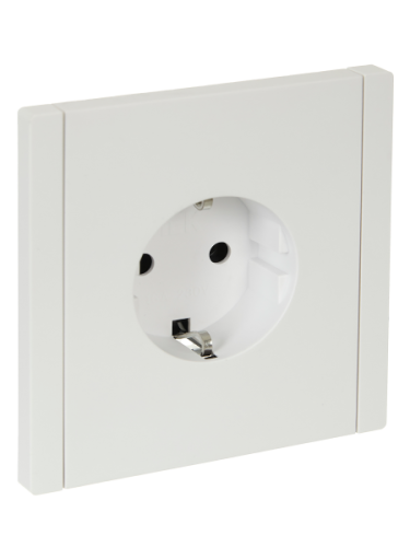 IEK FORTE&PIANO Розетка 1-местная с заземлением без защитных шторок винтовое крепление 16А FP216 белый  (FP-R11-16-K01)