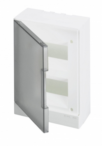 ABB Бокс навесной ЩРн-П-16М серая дверь Basic E  (с клеммами) (1SZR004002A2205)