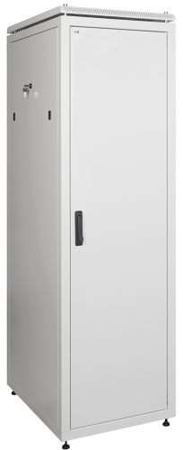 Шкаф сетевой 19дюйм LINEA N 28U 600х1000 мм стеклянная передняя дверь серый