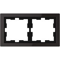 SCHNEIDER ELECTRIC Рамка двухпостовая D-Life черный оникс SD (MTN4020-6503)