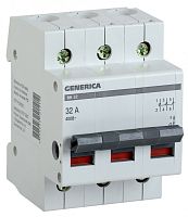 IEK Выключатель нагрузки 3п ВН-32 GENERICA 32А (MNV15-3-032)
