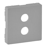 LEGRAND Valena LIFE Лицевая панель для аудиорозетки банан одиночной Алюминий (755282 )