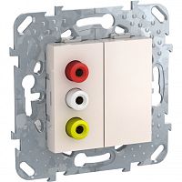 SCHNEIDER ELECTRIC 3-RCA коннектор бежевый (MGU5.431.25ZD)