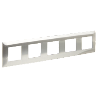 IEK SKANDY Рамка 5-местная SK-F35N металл никель  (SK-M52-M-K50)