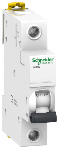 SCHNEIDER ELECTRIC Выключатель автоматический однополюсный 6А С iK60N 6кА (A9K24106)