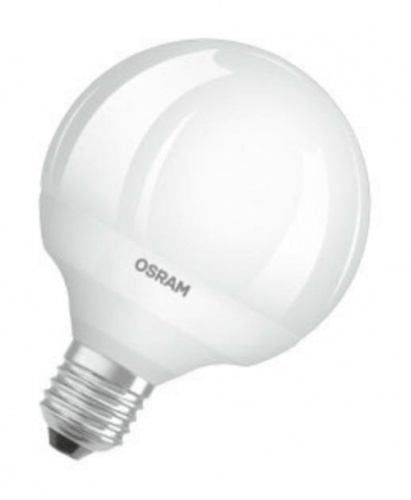 OSRAM Лампа светодиодная Parathom Advanced G95 12W  (замена75Вт),теплый белый свет, матовая колба, E27, диммируемая  (4052899961166)