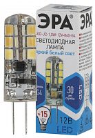 ЭРА Лампа светодиодная LED 1.5Вт JC 4000К G4 нейтральный капсула 12V (Б0033190)