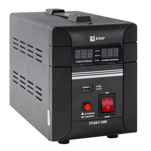 EKF Стабилизатор напряжения напольный 1.5 кВт PROxima (stab-f-1500)