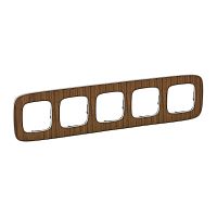 LEGRAND Valena ALLURE Рамка 5 постов орех универсальная (754465 )