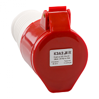 KEAZ Розетка 225-32А-6h-380AC-3P+PE+N-IP44 (222753)