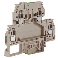 DKC Зажим двухуровневый DSS4/GR верхний разъединяемый 4 кв.мм серый (ZDS400GR)