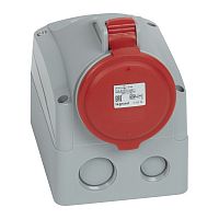 LEGRAND Розетка накладная - 32 А - 3К+H+З - 380 В - IP 44 (090162 )