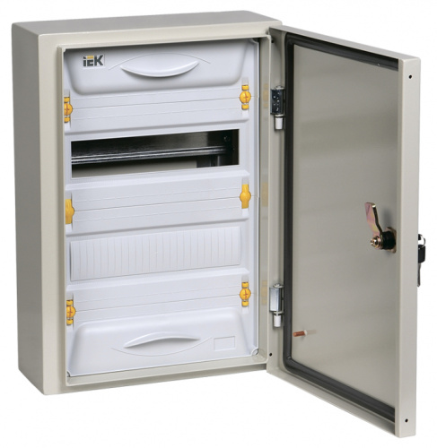 IEK Щит распределительный навесной ЩРн-24з с замком IP54 UNIVERSAL (MKM11-N-24-54-Z-U)