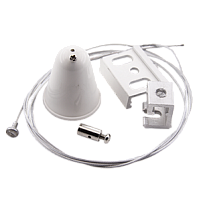 ВАРТОН Комплект подвеса с тросом 3м черный  (V4-R4-05.0006.TRK-0002)