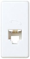 SIMON Розетка телефонная RJ-12 узкая, S27, белый (27481-34)