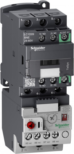 SCHNEIDER ELECTRIC Контактор D 3P AC3 440В 12A катушка управления 48-130В AC/DC зажим под винт (LC1D12EHE)