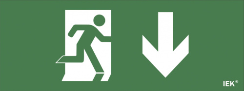 IEK Наклейка Фигура/стрелка вниз ДПА (LPC10-1-24-09-FNIZ)