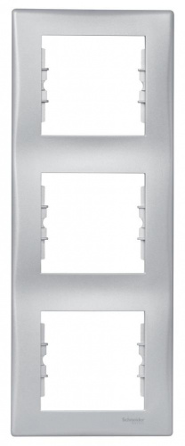 SCHNEIDER ELECTRIC Sedna Рамка 3 поста вертикальная алюминий (SDN5801360) SCHNEIDER ELECTRIC Sedna Рамка 3 поста вертикальная алюминий (SDN5801360)