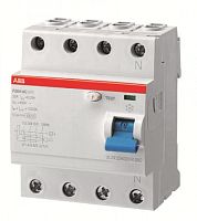 ABB Выключатель диф. тока 4п. 25А 30мА F204 AC-25/0,03 AP-R  (F204 AC-25/0,03 AP)  (2CSF204301R1250)