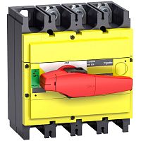 SCHNEIDER ELECTRIC Выключатель-разъединитель INS500 3п красная рукоятка/желтая панель (31132)