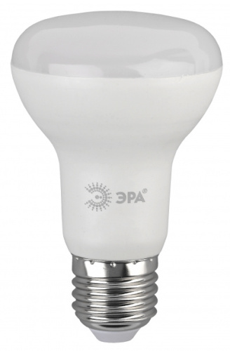 ЭРА Лампа светодиодная ECO LED R63-8W-827-E27  (диод, рефлектор, 8Вт, тепл, E27  (10/100/1500)  (Б0019082)