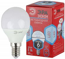 ЭРА Лампа светодиодная LED P45-6W-840-E14 (диод,шар,6Вт,нейтр,E14) (Б0020628) ЭРА Лампа светодиодная LED P45-6W-840-E14 (диод,шар,6Вт,нейтр,E14) (Б0020628)
