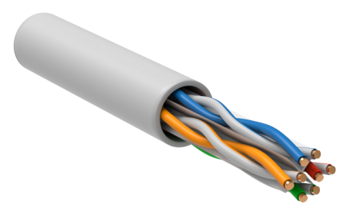 IEK Витая пара U/UTP кат 6 4х2х0.57 PVCLS нг(А)-LS LTxбелый 305м РФ/Т (LC1-C604-128-T-P-R)