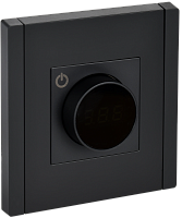 IEK FORTE&PIANO Термостат электронный с индикацией FP152 черный  (FP-RT11-K02)