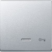 SCHNEIDER ELECTRIC Клавиша с окошком для светоиндикатора КЛЮЧ алюминий (MTN430760)