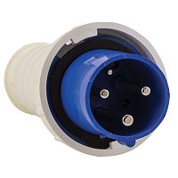 EKF Вилка кабельная 63А 2Р+Е IP44 переносная 220В 033 (ps-033-63-220)