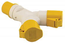 EKF Розетка двухлучевая 1012-4h 2Р+РЕ 16А 110В IP44 (ps-1012-4h-16-110)