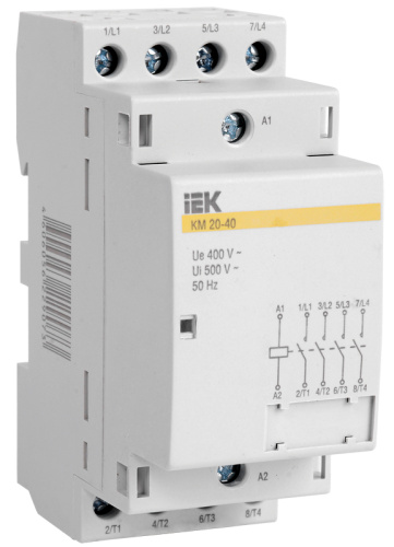 IEK Контактор модульный КМ25-40 АС/DC 4п (MKK20-25-40)