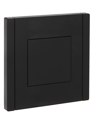 IEK FORTE&PIANO Заглушка с суппортом FP141 черный  (FP-PL10-K02)