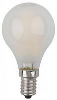 ЭРА Лампа светодиодная филаментная F-LED P45-5W-827-E14 frost  (филамент, шар мат., 5Вт, тепл, E14  (10/1 (Б0027929) ЭРА Лампа светодиодная филаментная F-LED P45-5W-827-E14 frost  (филамент, шар мат., 5Вт, тепл, E14  (10/1 (Б0027929)