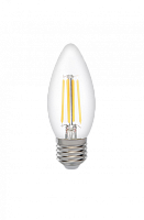 JAZZWAY Лампа сетодиодная декоративная LED 6w E27 4000K свеча прозрачная филамент 230/50  (5020542)