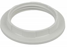 ЭРА Кольцо для патрона E27, пластик, белое  (100/1000/9000)  (Б0043681)