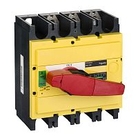 SCHNEIDER ELECTRIC Выключатель-разъединитель INS320 3п красная рукоятка/желтая панель (31128)