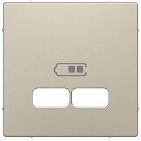 SCHNEIDER ELECTRIC Накладка центральная MERTEN D-Life для USB механизма 2.1А сахара (MTN4367-6033)