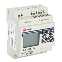 EKF Программируемое реле 10 в/в с диспл. 230В PRO-Relay  PROxima (ILR-10DR-230A)