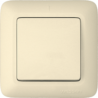 SCHNEIDER ELECTRIC ПРИМА Выключатель одноклавишный скрытый 250В 6А бежевый (S16-057-S)
