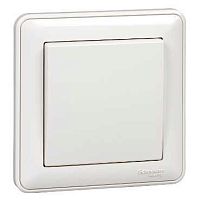 SCHNEIDER ELECTRIC W59 Переключатель одноклавишный, 10АХ, в сборе, белый (VS610-156-18)